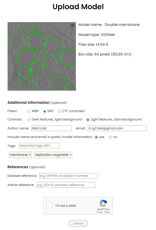 Ais repository upload page